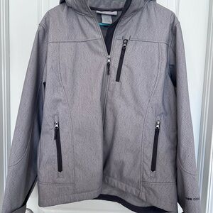 Free Country Women's Hooded Jacket Gray Faux Fur Lined X-Large Outdoor RN#82008